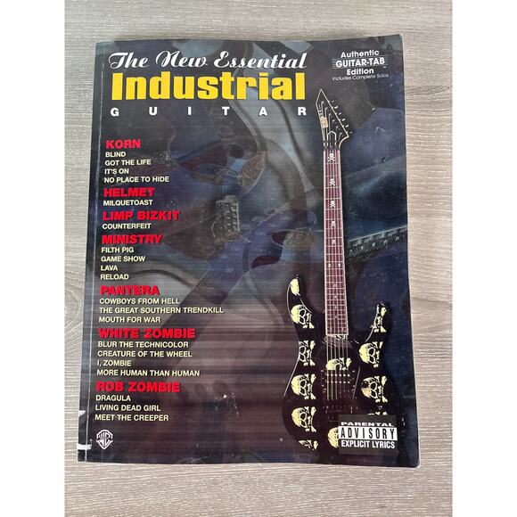 The Essential Industrial Guitar Authentic Guitar-Tab Edition New Book Metal Rock - Picture 1 of 2